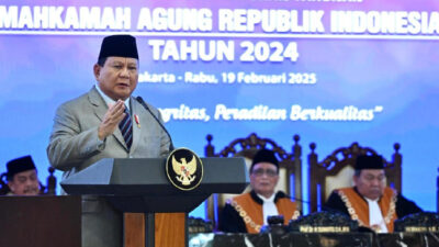 Berpidato di MA, Prabowo Ingatkan Peran Penting Hakim dalam Keberhasil dan Keberlangsungan Negara