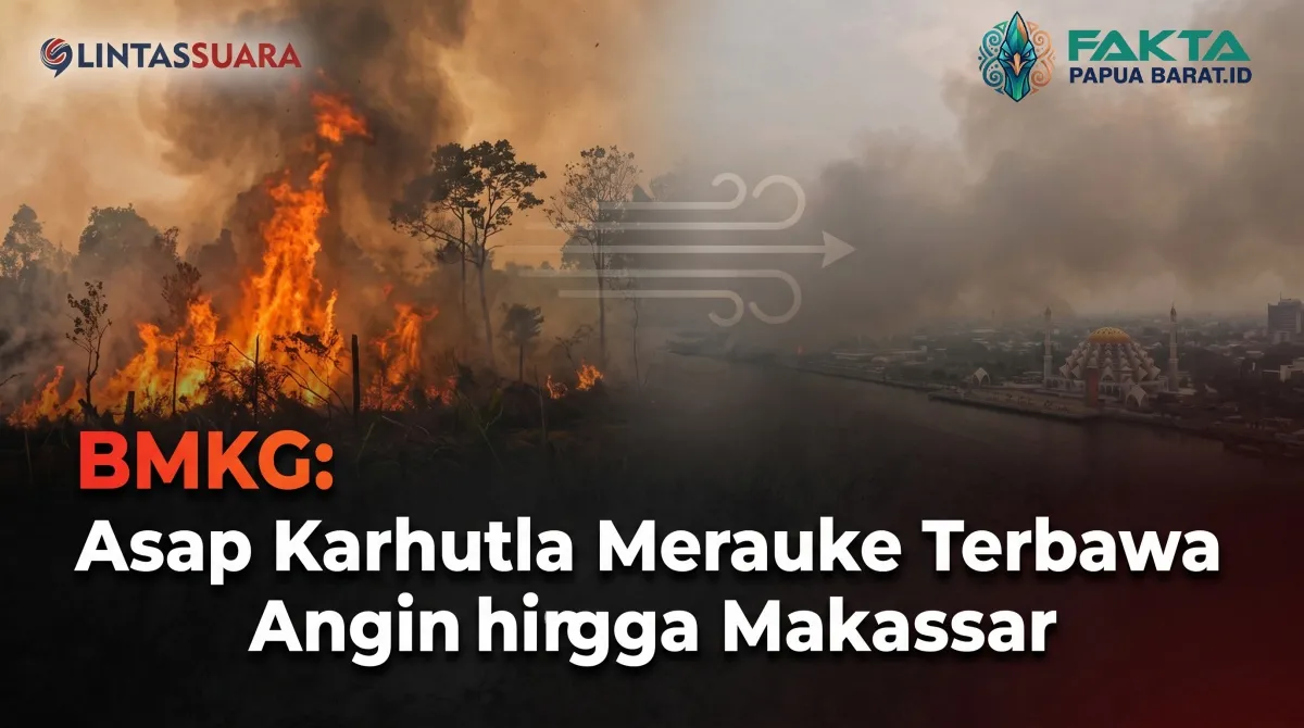BMKG: Asap Karhutla Merauke Terbawa Angin hingga Makassar