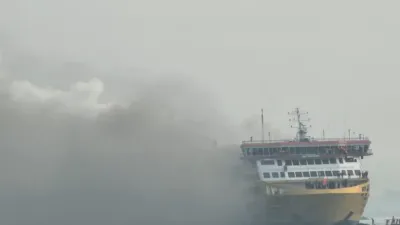 KMP Batumandi Terbakar di Merak, Ratusan Penumpang Panik